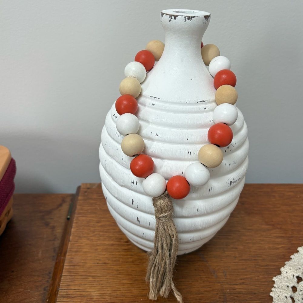 Autumn Beaded Loop Garland Decor Fall Holiday Tier Tray Decor Tabletop Decor